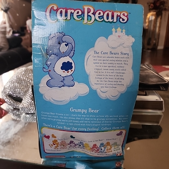 Vintage 2002 Care Bear Love-a-Lot Plush Bundle w/ VHS Tapes & Keychains - Picture 12 of 16